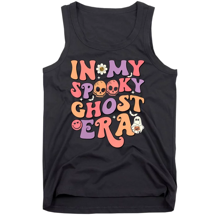 In My Spooky Ghost Era Skeleton Halloween Groovy Tank Top