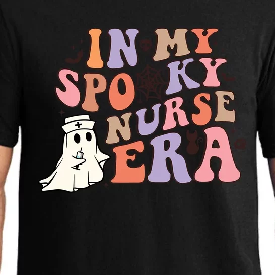 In My Spooky Nurse Era Nicu Nurse Crew Retro Halloween Gift Pajama Set