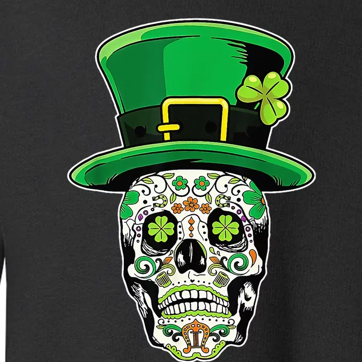 Irish Mexican Sugar Skull Leprechauns St Patricks Day Toddler Sweatshirt