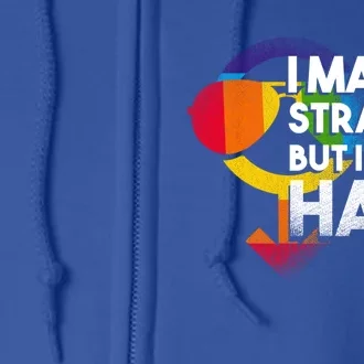 I Maybe Straight But I Dont Hate May Be Love Equality Bi Gift Full Zip Hoodie