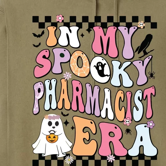 In My Spooky Pharmacist Era Halloween Spooky Ghost Groovy Premium Hoodie