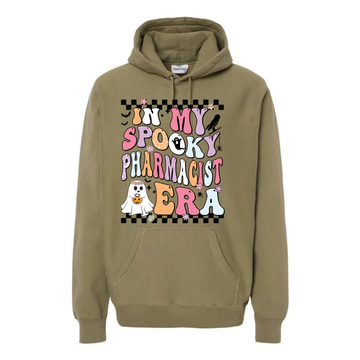 In My Spooky Pharmacist Era Halloween Spooky Ghost Groovy Premium Hoodie