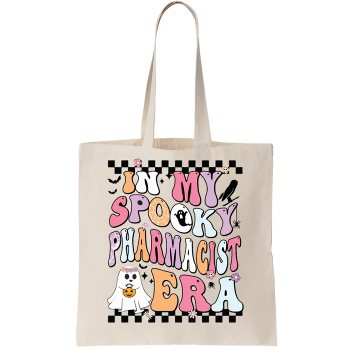 In My Spooky Pharmacist Era Halloween Spooky Ghost Groovy Tote Bag