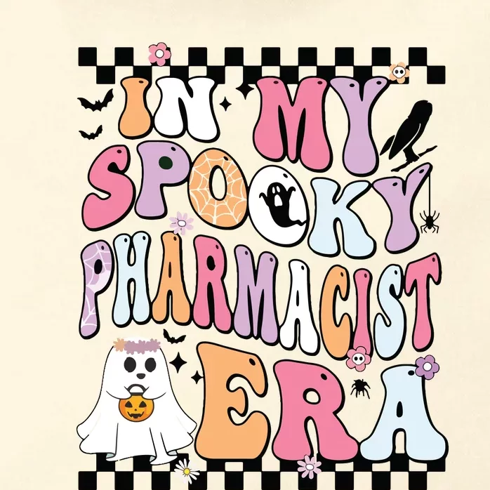 In My Spooky Pharmacist Era Halloween Spooky Ghost Groovy Zip Tote Bag