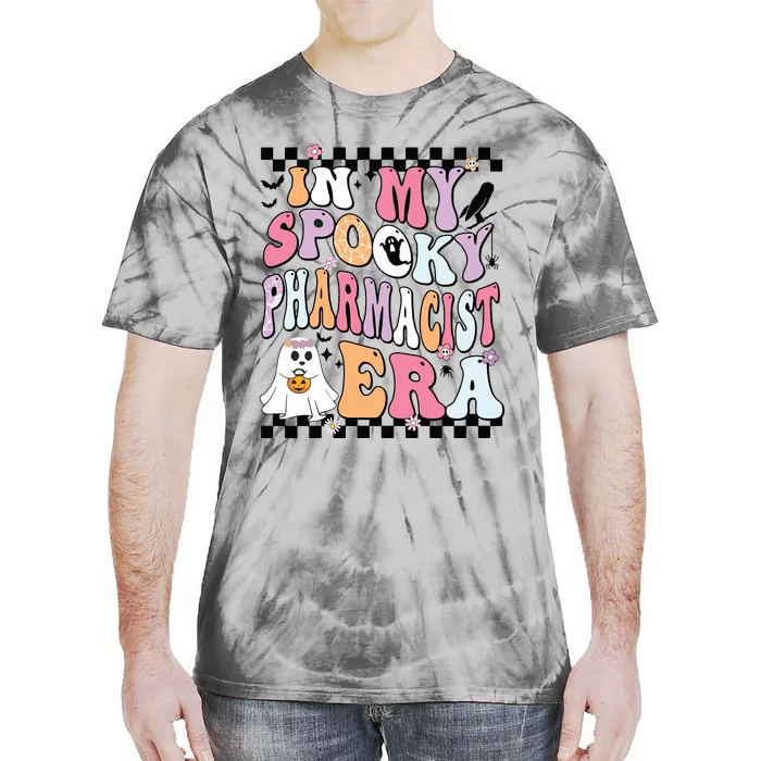 In My Spooky Pharmacist Era Halloween Spooky Ghost Groovy Tie-Dye T-Shirt