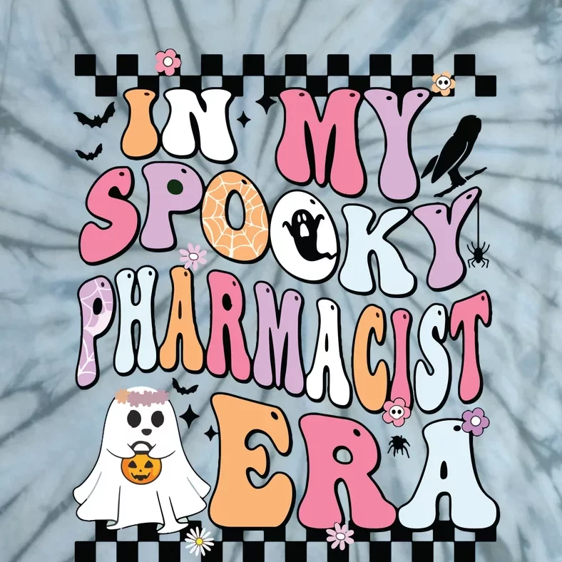 In My Spooky Pharmacist Era Halloween Spooky Ghost Groovy Tie-Dye T-Shirt