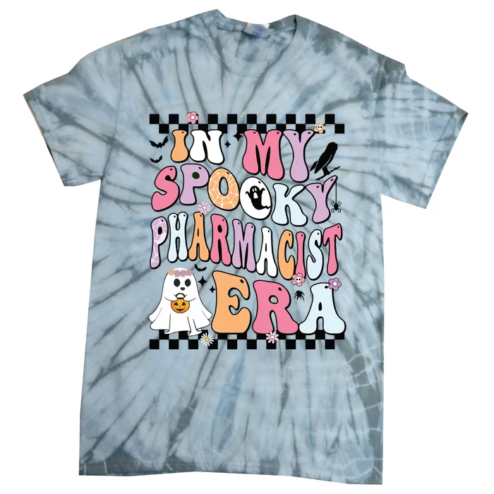 In My Spooky Pharmacist Era Halloween Spooky Ghost Groovy Tie-Dye T-Shirt