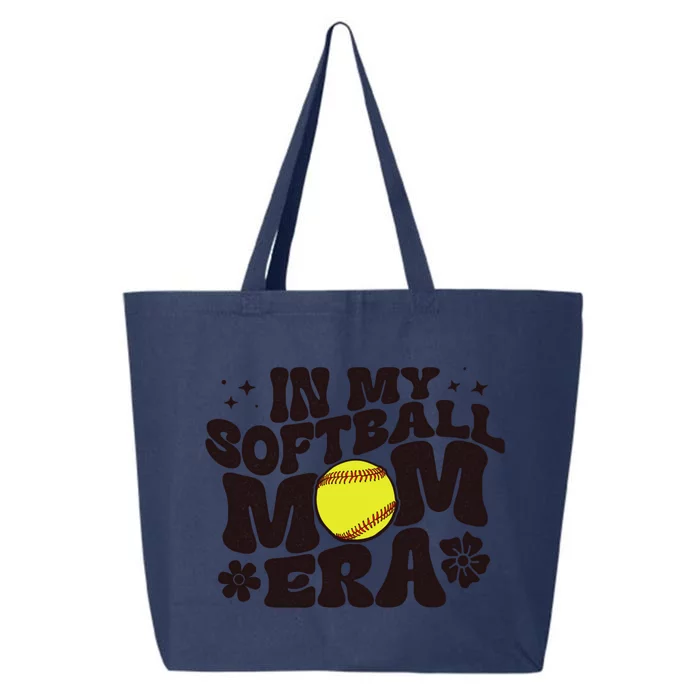 In My Softball Mom Era Softball Mama Retro Gift 25L Jumbo Tote