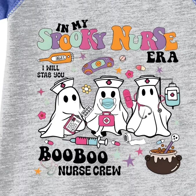 In My Spooky Nurse Era Boo Boo Crew Nurse Infant Baby Jersey Bodysuit