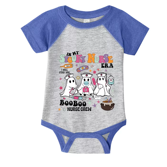 In My Spooky Nurse Era Boo Boo Crew Nurse Infant Baby Jersey Bodysuit