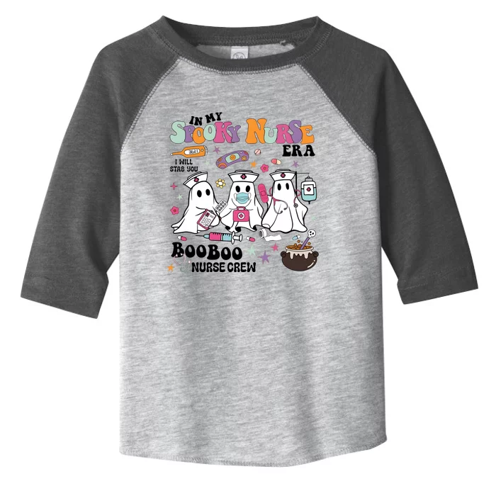 In My Spooky Nurse Era Boo Boo Crew Nurse Toddler Fine Jersey T-Shirt