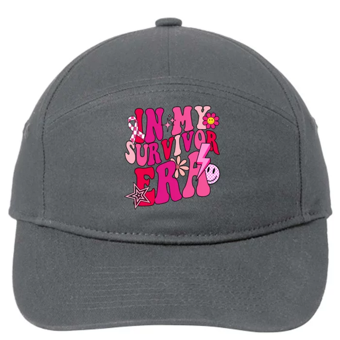 In My Survivor Era Breast Cancer Awareness 7-Panel Snapback Hat