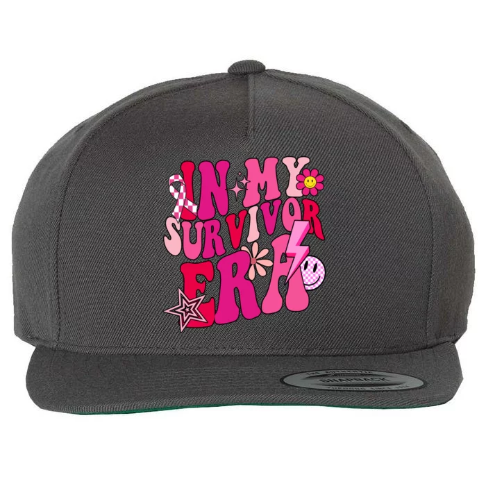 In My Survivor Era Breast Cancer Awareness Wool Snapback Cap