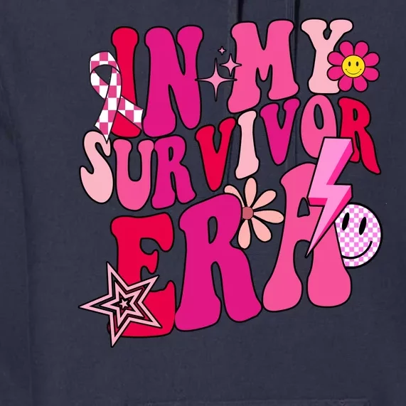 In My Survivor Era Breast Cancer Awareness Premium Hoodie