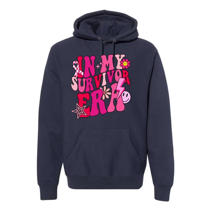 In My Survivor Era Breast Cancer Awareness Premium Hoodie