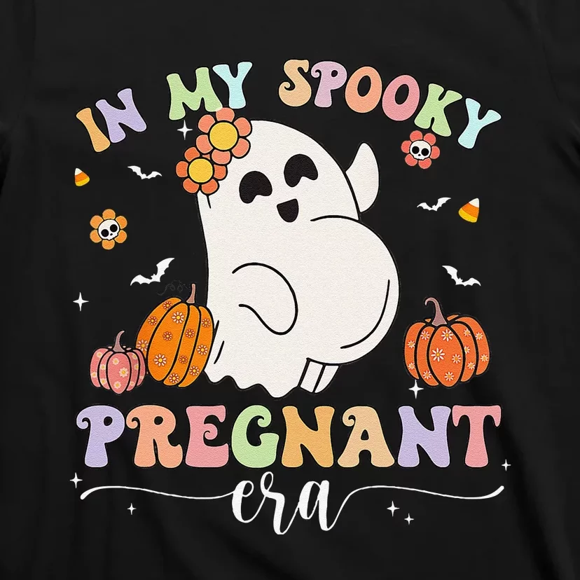 In My Spooky Pregnant Era Ghost Halloween Pregnant Mom Women Gift T-Shirt