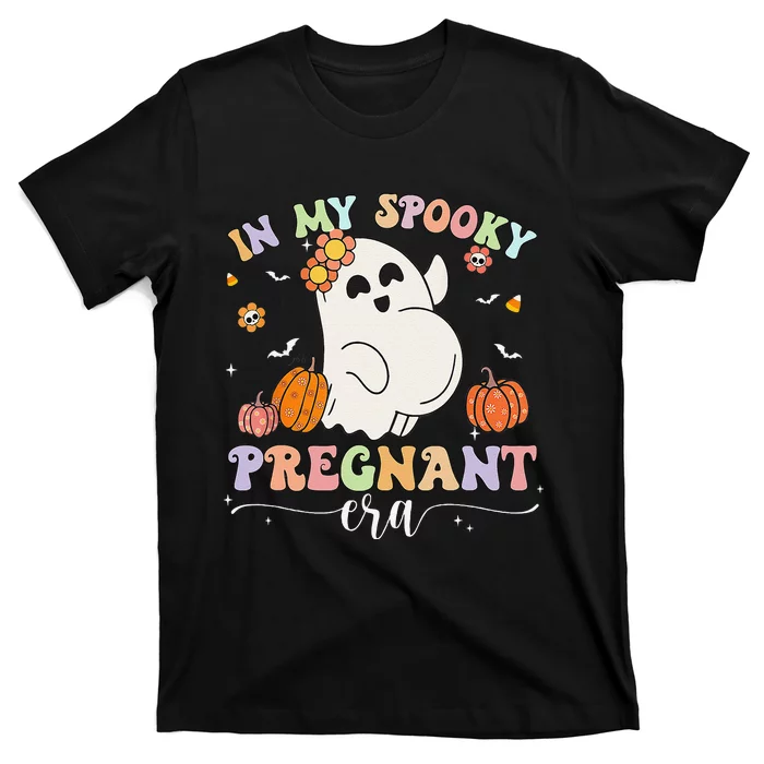 In My Spooky Pregnant Era Ghost Halloween Pregnant Mom Women Gift T-Shirt