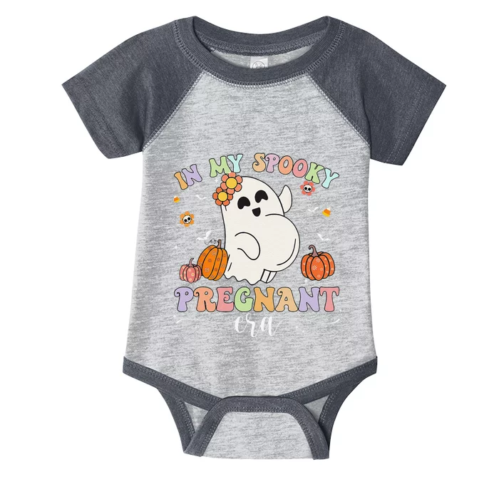 In My Spooky Pregnant Era Ghost Halloween Pregnant Mom Women Gift Infant Baby Jersey Bodysuit