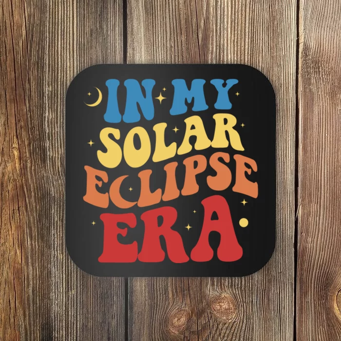 In My Solar Eclipse Era Groovy Retro Coaster