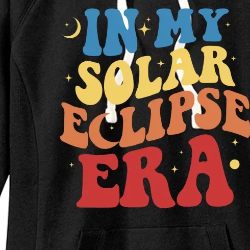 In My Solar Eclipse Era Groovy Retro Women's Fleece Hoodie