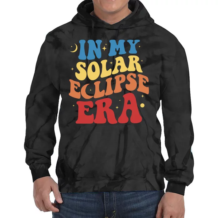 In My Solar Eclipse Era Groovy Retro Tie Dye Hoodie