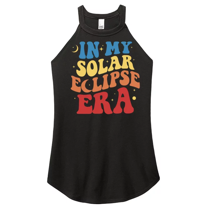 In My Solar Eclipse Era Groovy Retro Women’s Perfect Tri Rocker Tank