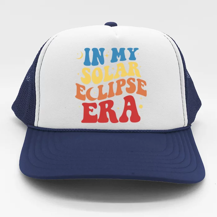 In My Solar Eclipse Era Groovy Retro Trucker Hat