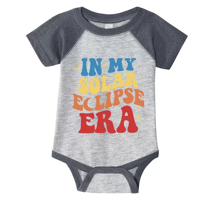 In My Solar Eclipse Era Groovy Retro Infant Baby Jersey Bodysuit