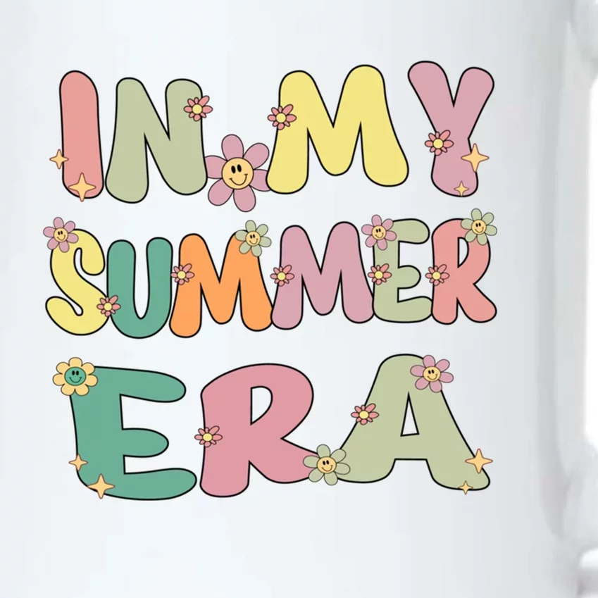 In My Summer Era Groovy Summer Vacation Teacher Student Cute Gift Black Color Changing Mug