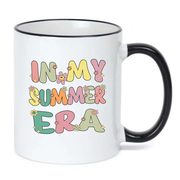 In My Summer Era Groovy Summer Vacation Teacher Student Cute Gift Black Color Changing Mug