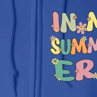 In My Summer Era Groovy Summer Vacation Teacher Student Cute Gift Full Zip Hoodie