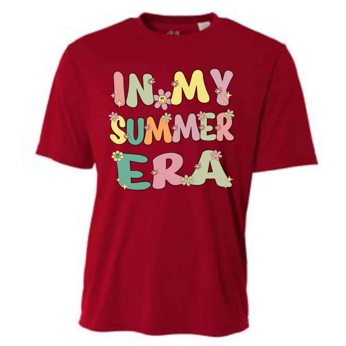 In My Summer Era Groovy Summer Vacation Teacher Student Cute Gift Cooling Performance Crew T-Shirt