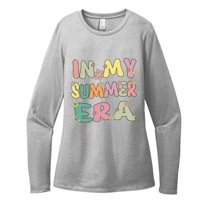 In My Summer Era Groovy Summer Vacation Teacher Student Cute Gift Womens CVC Long Sleeve Shirt