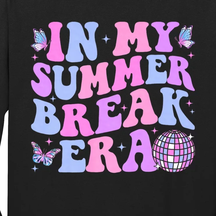 In My Summer Break Era Groovy Teacher Summer Break Vacation Long Sleeve Shirt