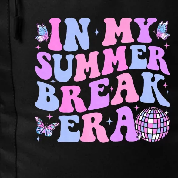 In My Summer Break Era Groovy Teacher Summer Break Vacation Daily Commute Backpack