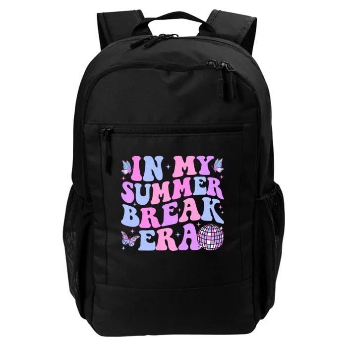 In My Summer Break Era Groovy Teacher Summer Break Vacation Daily Commute Backpack