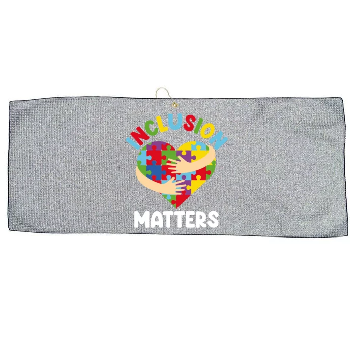 Inclusion Matters Special Education Autism Awareness Teacher Gift Large Microfiber Waffle Golf Towel