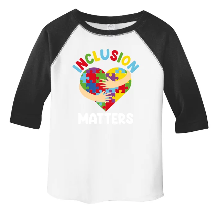 Inclusion Matters Special Education Autism Awareness Teacher Gift Toddler Fine Jersey T-Shirt