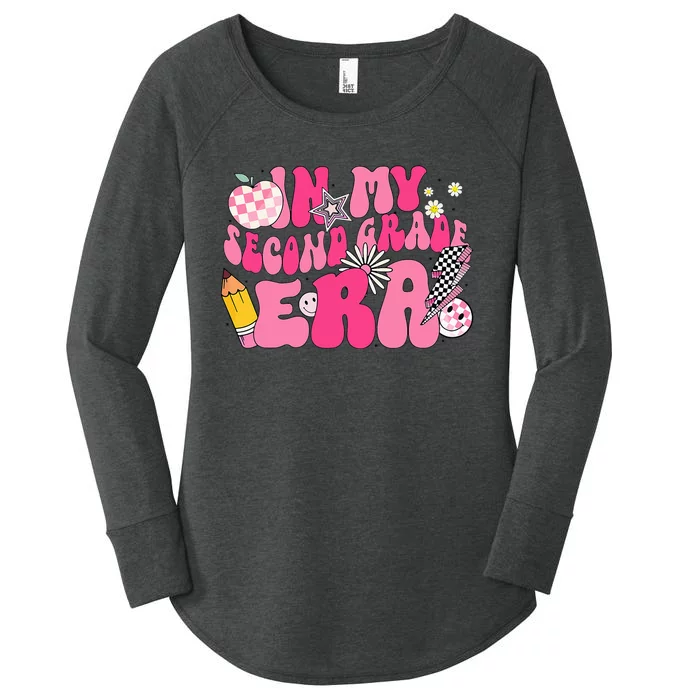 In My Second Grade Era Back To School 2nd Grade Retro Groovy Women's Perfect Tri Tunic Long Sleeve Shirt