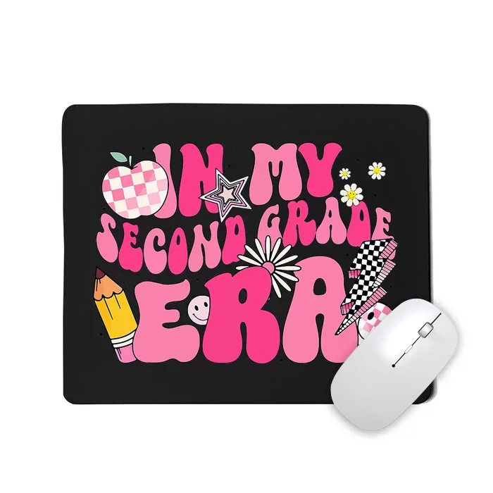 In My Second Grade Era Back To School 2nd Grade Retro Groovy Mousepad