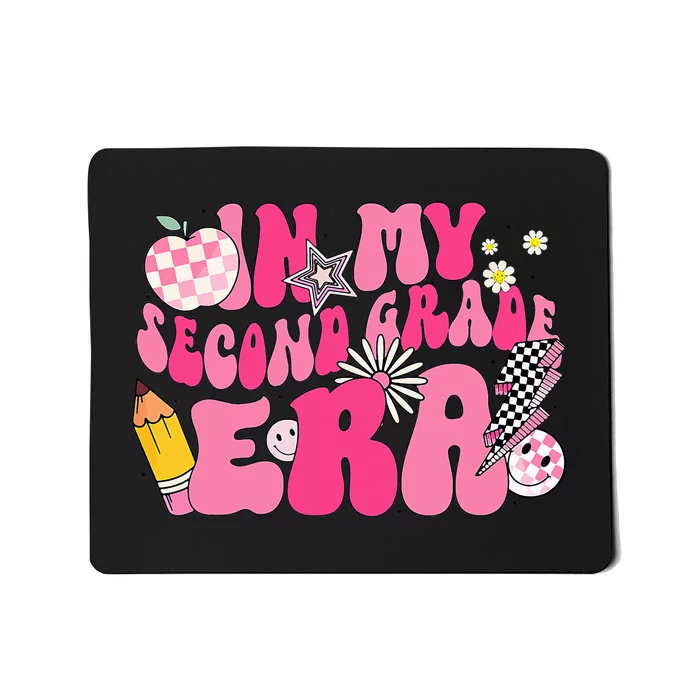 In My Second Grade Era Back To School 2nd Grade Retro Groovy Mousepad