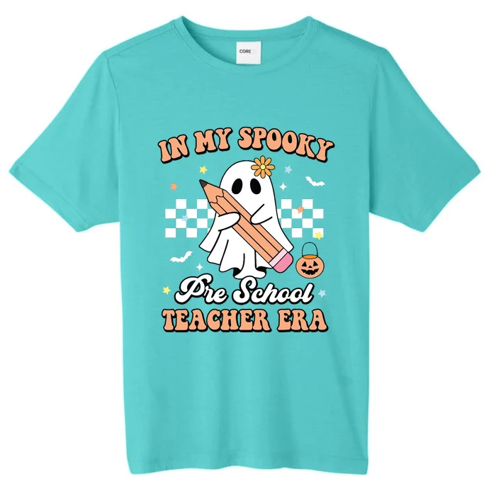 In My Spooky Pre School Teacher Era Cute Ghost Halloween ChromaSoft Performance T-Shirt