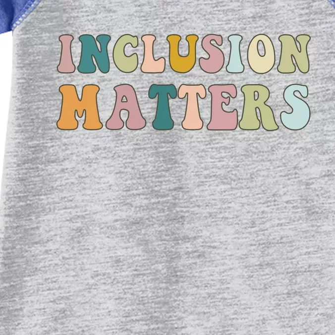 Inclusion Matters Special Education Autism Awareness Teacher Great Gift Infant Baby Jersey Bodysuit