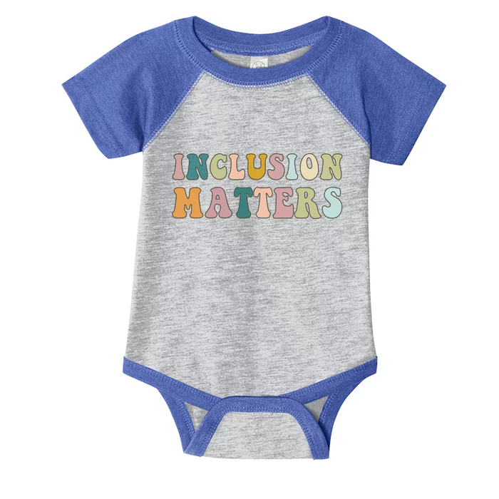 Inclusion Matters Special Education Autism Awareness Teacher Great Gift Infant Baby Jersey Bodysuit