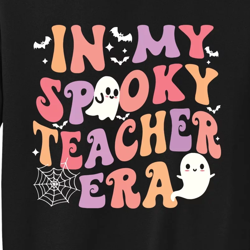 In My Spooky Teacher Era Ghost Halloween Retro Teachers Day Sweatshirt