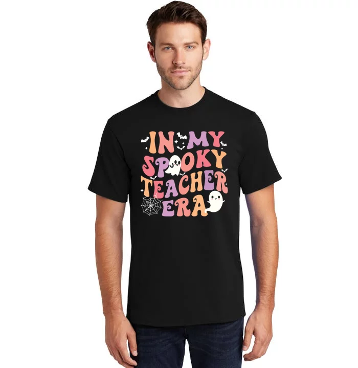 In My Spooky Teacher Era Ghost Halloween Retro Teachers Day Tall T-Shirt