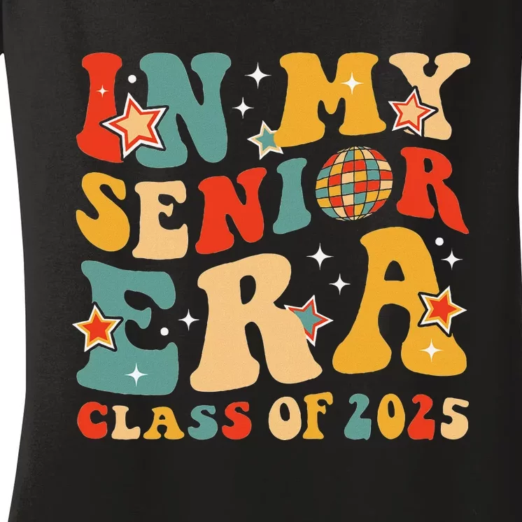 In My Senior Era Class Of 2025 Graduate Senior 2025 Women's V-Neck T-Shirt