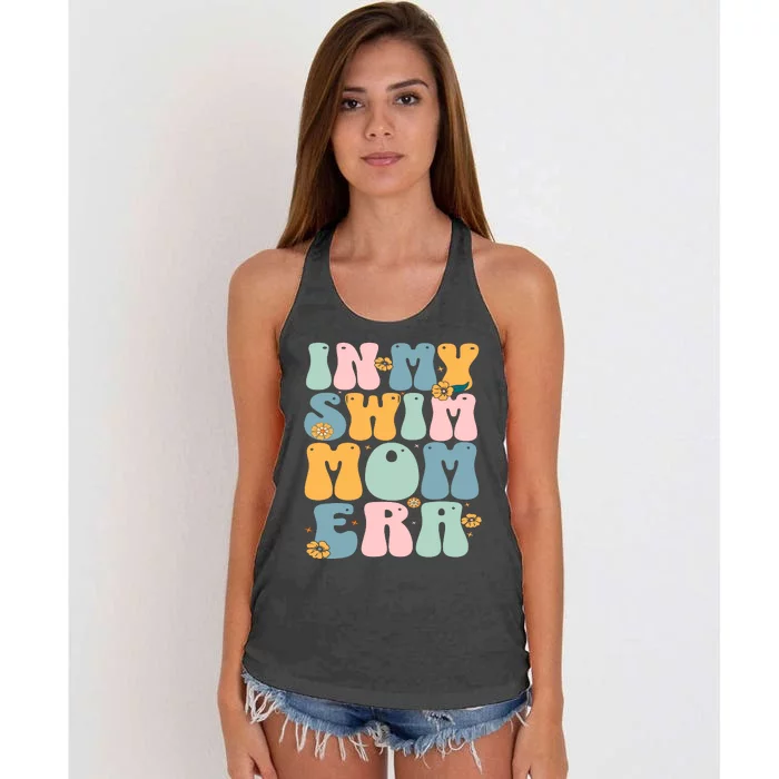 In My Swim Mom Era Swim Swimmer Swimming Women's Knotted Racerback Tank