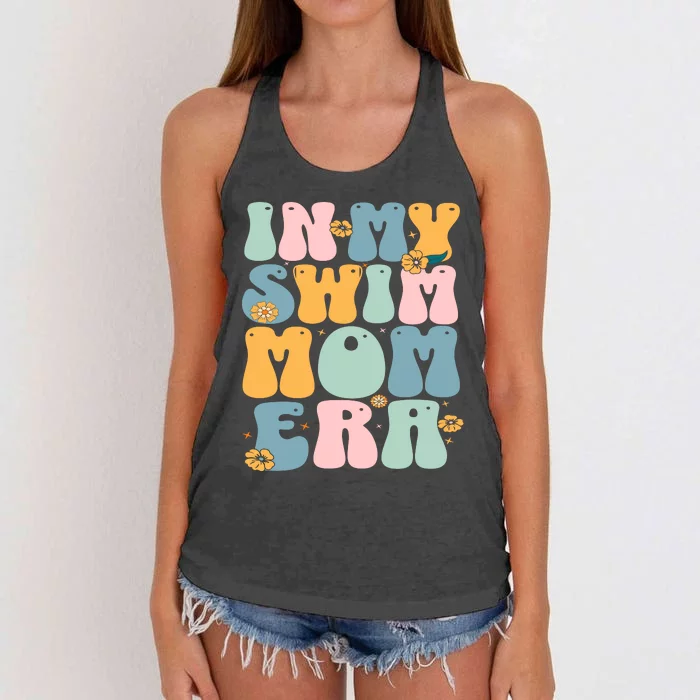 In My Swim Mom Era Swim Swimmer Swimming Women's Knotted Racerback Tank