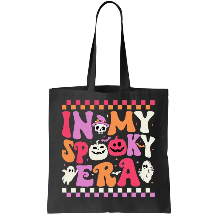 In My Spooky Era Halloween Ghost Groovy Hippie Halloween Tote Bag